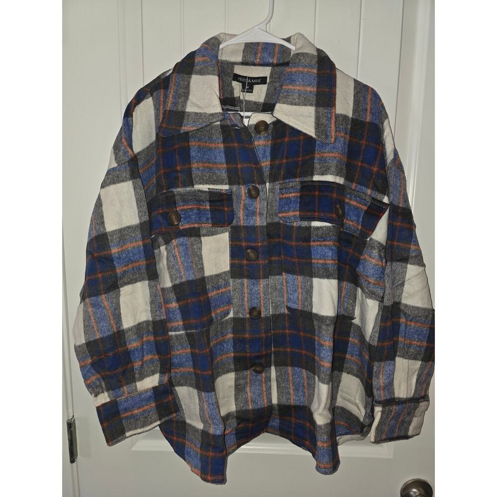 Hers & Mine Super Soft Poly Shacket New with Tags
